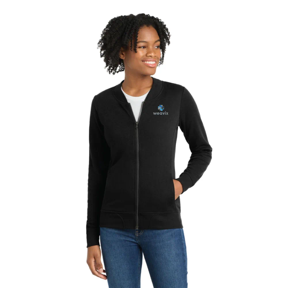 Sport-Tek® Women's Lightweight French Terry Bomber - Image 2
