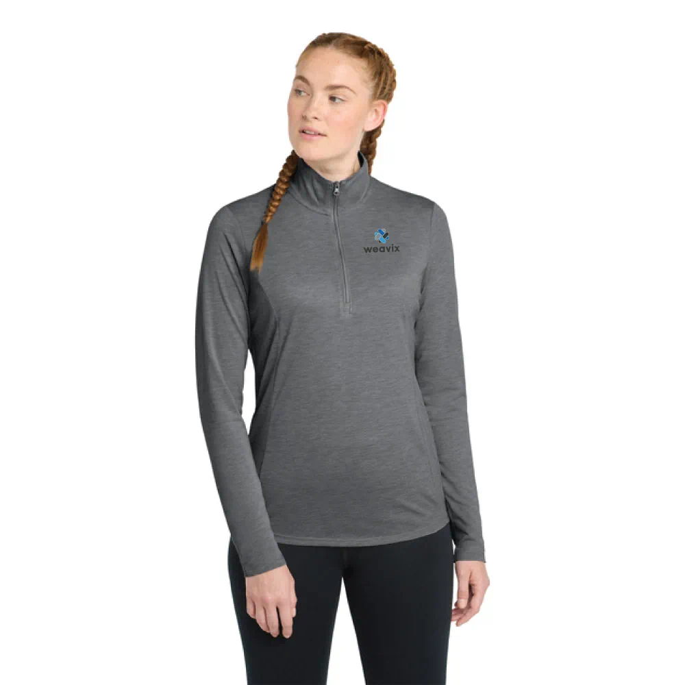 Sport-Tek® Women's PosiCharge® Tri-Blend Wicking 1/4-Zip Pullover - Image 5