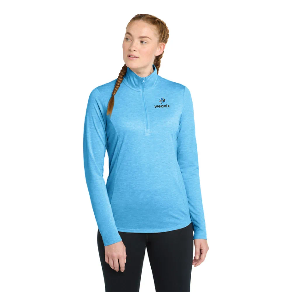 Sport-Tek® Women's PosiCharge® Tri-Blend Wicking 1/4-Zip Pullover - Image 3